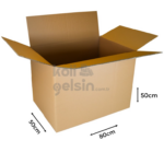 80X50X50 Çift Oluklu Taşıma Kolisi