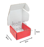 8x8x4 Kırmızı Kilitli Kutu - Görsel 4
